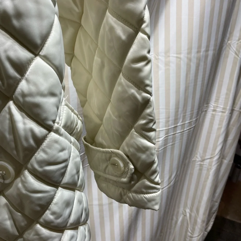 Rebecca Minkoff Ivory Quilted Puffer Coat - Picture 5 of 8